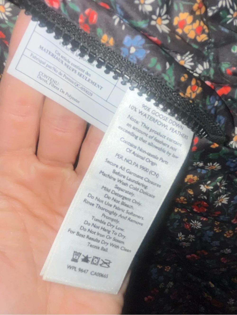 The Great + Eddie Bauer reversible down quilted bomber jacket